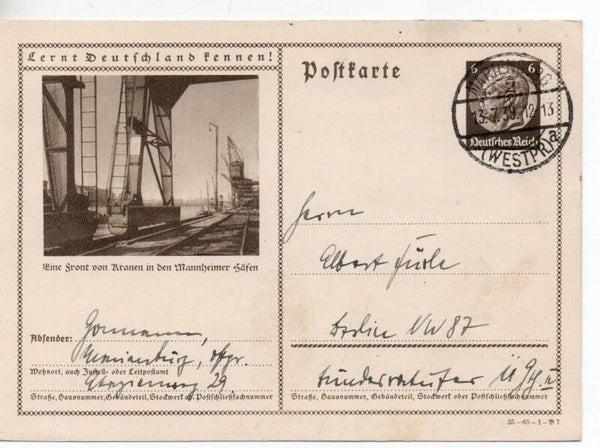 Deutsches Reich Bildpostkarte P236/ 35-65-1-B7 gelaufen/ o