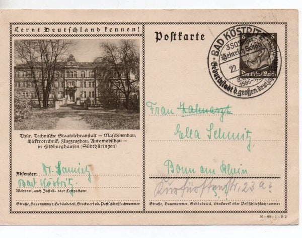 d2084-Deutsches Reich Bildpostkarte P236/ 36-68-1-B2 gelaufen/ o