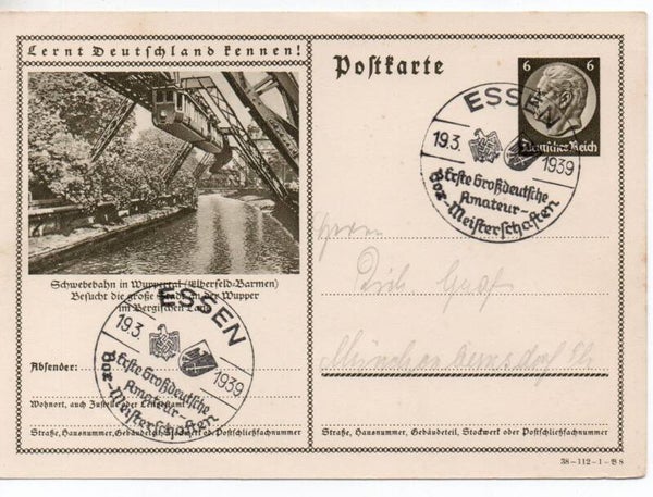d2098-Deutsches Reich Bildpostkarte P236/ 38-112-1-B8 gelaufen/ o