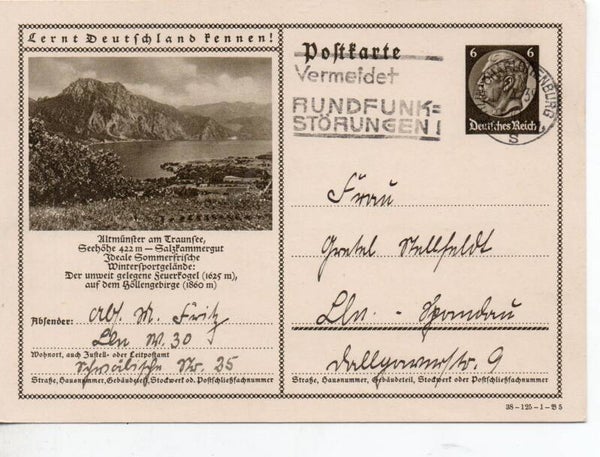 Deutsches Reich Bildpostkarte P236/ 38-125-1-B5 gelaufen/ o