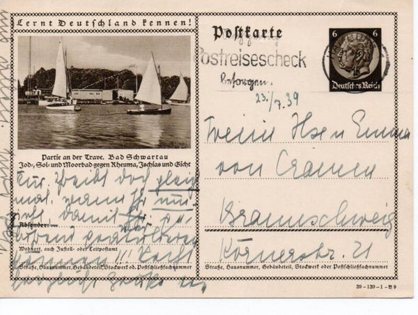 d2102-Deutsches Reich Bildpostkarte P236/ 39-139-1-B9 gelaufen/ o