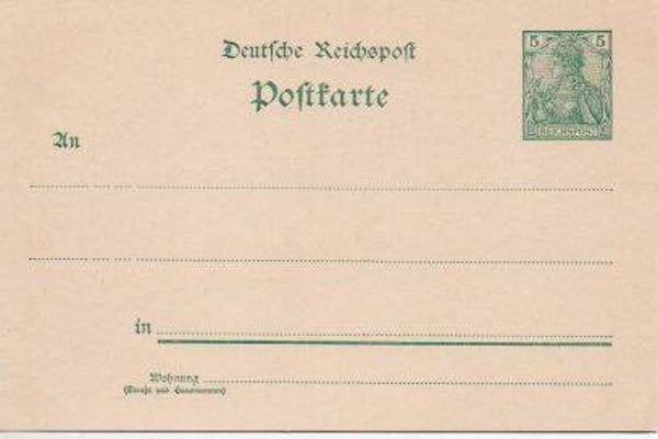 Deutsches Reich Ganzsache P50 I ungebraucht/ *