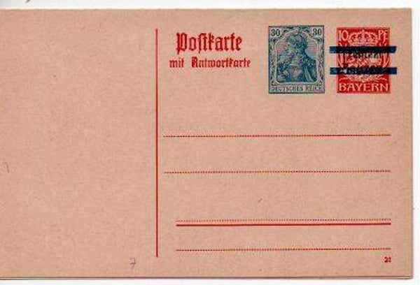 Deutsches Reich Ganzsache P134 I/02 ungebraucht/ *