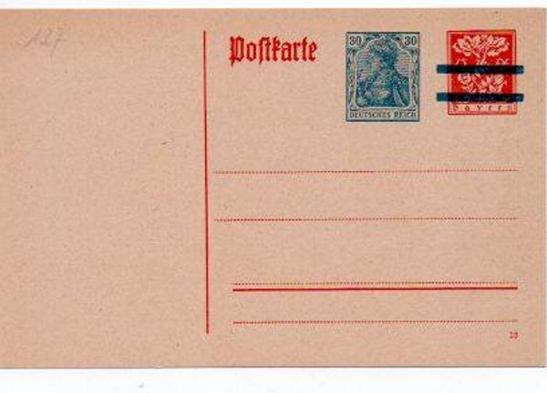 Deutsches Reich Ganzsache P137 I ungebraucht/ *