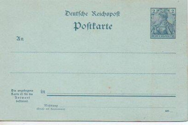 Deutsches Reich Ganzsache P46 bII ungebraucht/ *