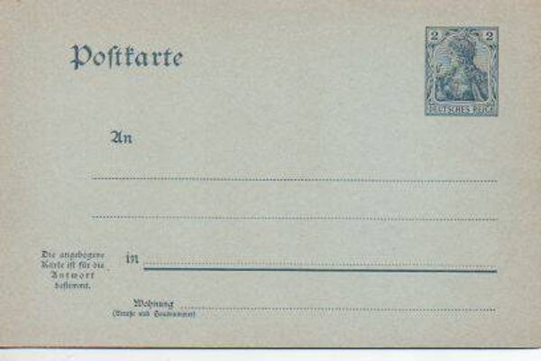 Deutsches Reich Ganzsache P66 ungebraucht/ *