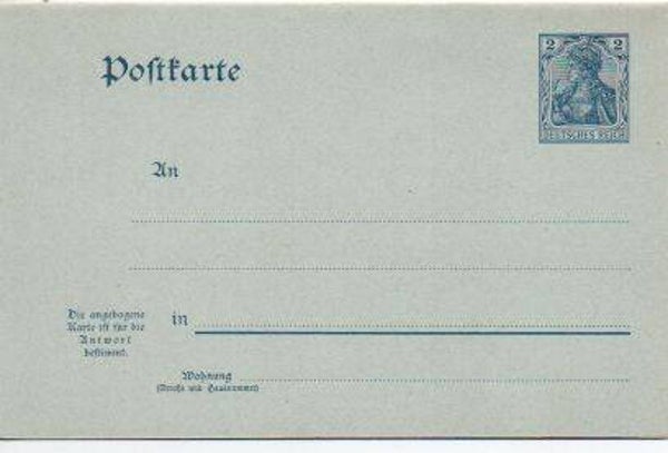 Deutsches Reich Ganzsache P66 ungebraucht/ *