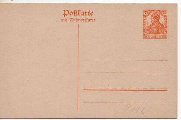 Deutsches Reich Ganzsache P112 ungebraucht/ *