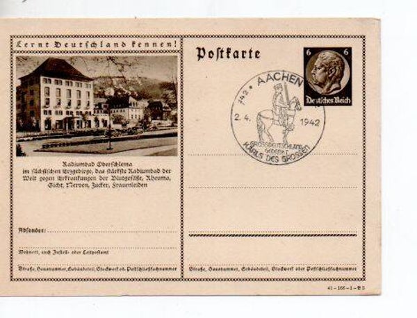 Deutsches Reich Bildpostkarte P236/ 41-166-1-B3 mit SST gestempelt/ o