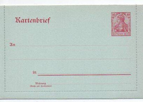 Deutsches Reich Ganzsache K11 ungebraucht/ *