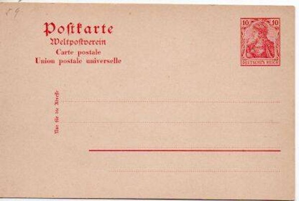 Deutsches Reich Ganzsache P65Y ungebraucht/ *