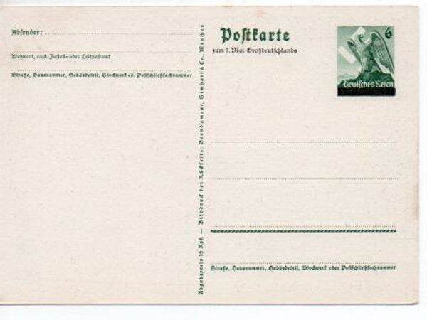 d2162-Deutsches Reich Ganzsache P 279 ungebraucht/ *