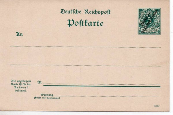 Deutsch Südwestafrika Ganzsache P3 ungebraucht/ *