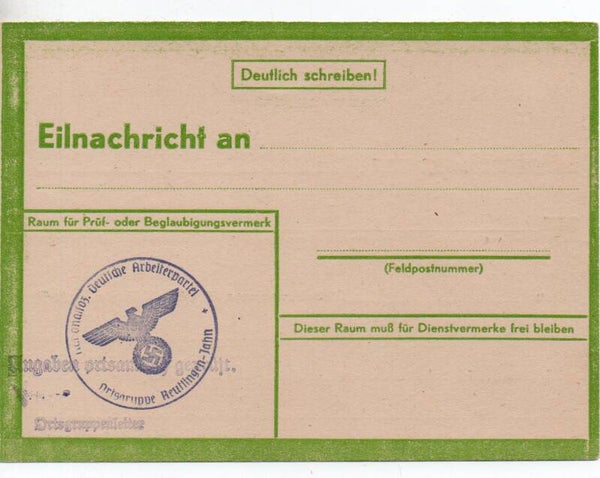 d2184a-Deutsches Reich Eilnachricht II 4. gestempelt/ o