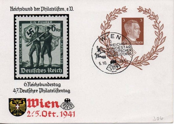 d2186a-Deutsches Reich Ganzsache P306 gestempelt/ o