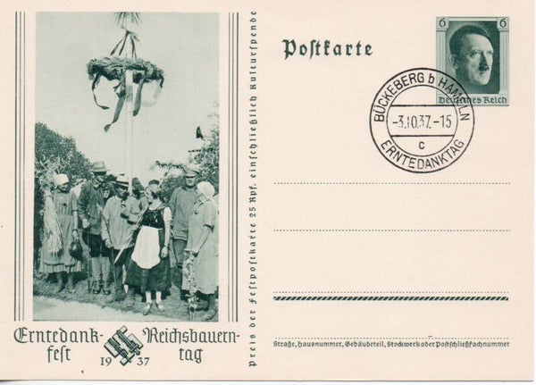 Deutsches Reich Ganzsache P265 mit SST gestempelt/ o