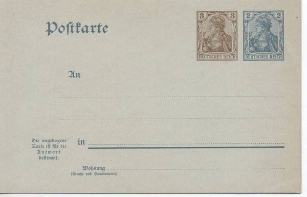 d2236-Deutsches Reich Ganzsache  P72 ungebraucht/ *