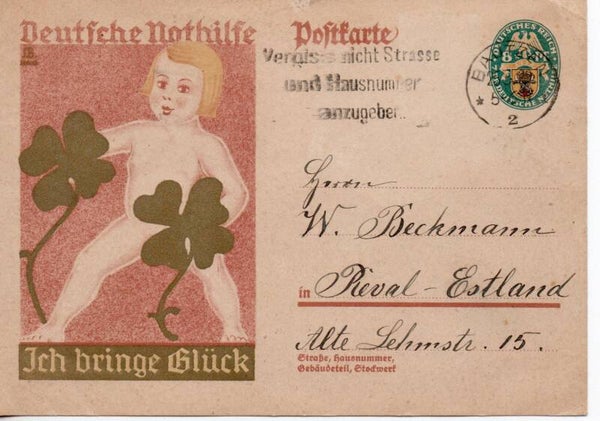 Deutsches Reich Ganzsache P208 gelaufen/ o