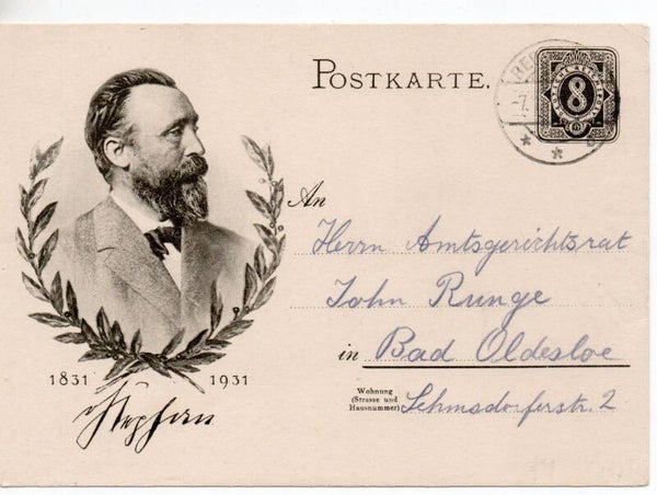 Deutsches Reich Ganzsache P211 gelaufen/ o
