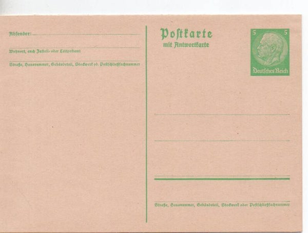 Deutsches Reich Ganzsache P228 I ungebraucht/ *
