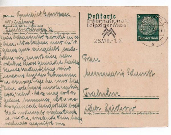 Deutsches Reich Ganzsache P226 gelaufen/ o