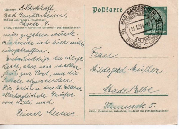 Deutsches Reich Ganzsache P226 SST gelaufen/ o