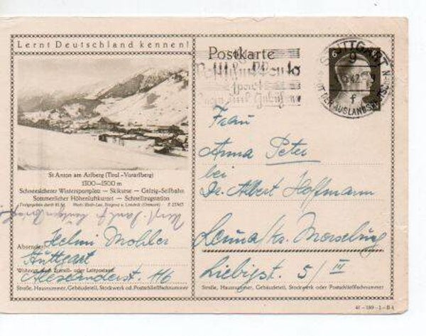 Deutsches Reich Bildpostkarte P304/ 41-189-1-B4 gelaufen/ o