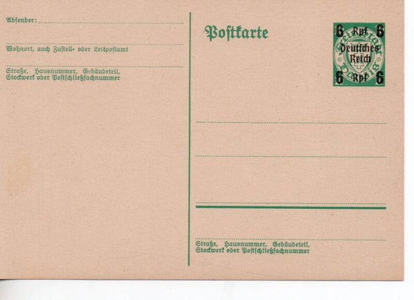 Deutsches Reich Ganzsache P284 ungebraucht/ *