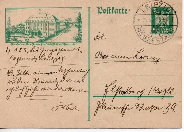 Deutsches Reich Bildpostkarte P164/ 023 gelaufen/ o