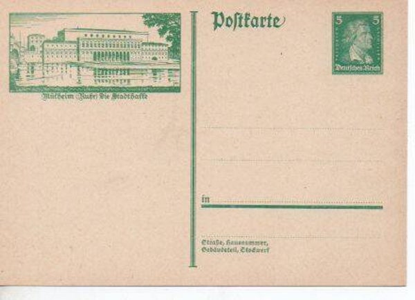 Deutsches Reich Bildpostkarte P174/ 06 ungebraucht/ *