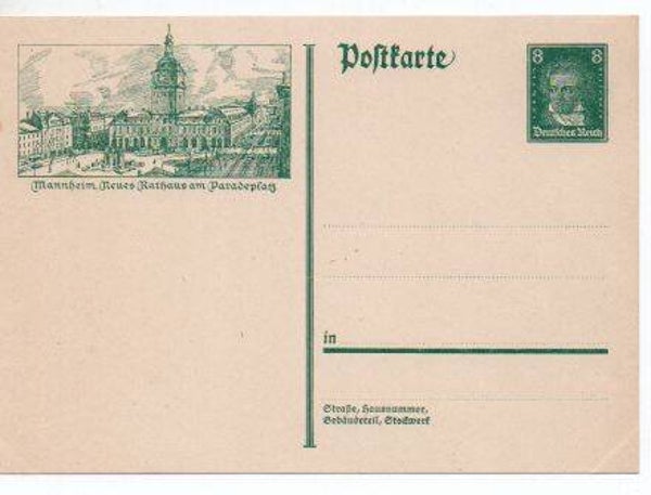 Deutsches Reich Bildpostkarte P178/ 012 ungebraucht/ *