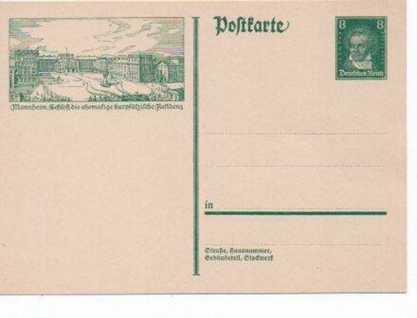 Deutsches Reich Bildpostkarte P178/ 014 ungebraucht/ *
