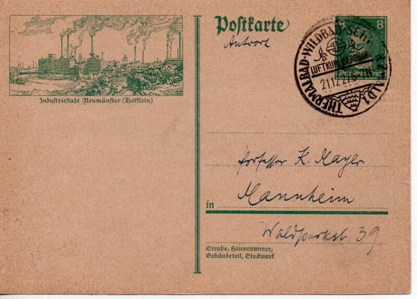 Deutsches Reich Bildpostkarte P178/ 016 gelaufen/ o
