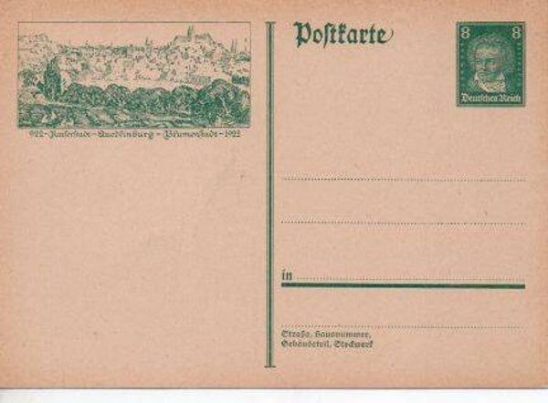 Deutsches Reich Bildpostkarte P178/ 023 ungebraucht/ *