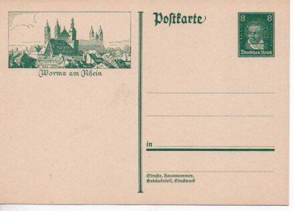 Deutsches Reich Bildpostkarte P178/ 027 ungebraucht/ *