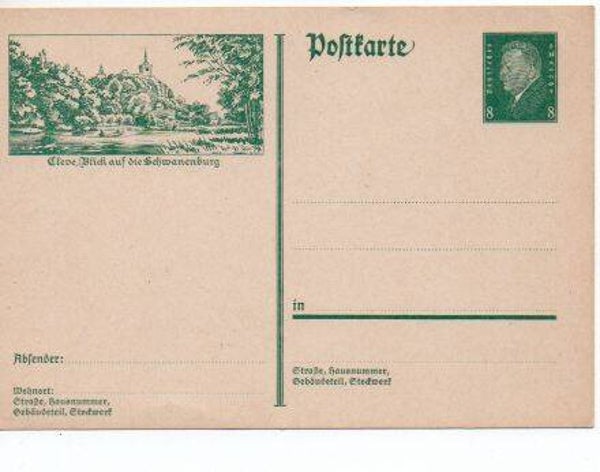 Deutsches Reich Bildpostkarte P185/ 01 ungebraucht/ *