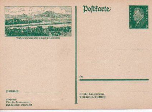 Deutsches Reich Bildpostkarte P185/ 04 ungebraucht/ *