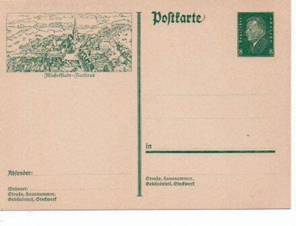 Deutsches Reich Bildpostkarte P185/ 07 ungebraucht/ *