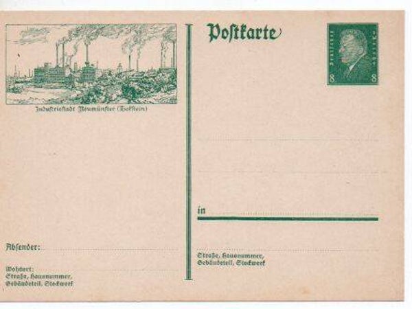 Deutsches Reich Bildpostkarte P185/ 09 ungebraucht/ *