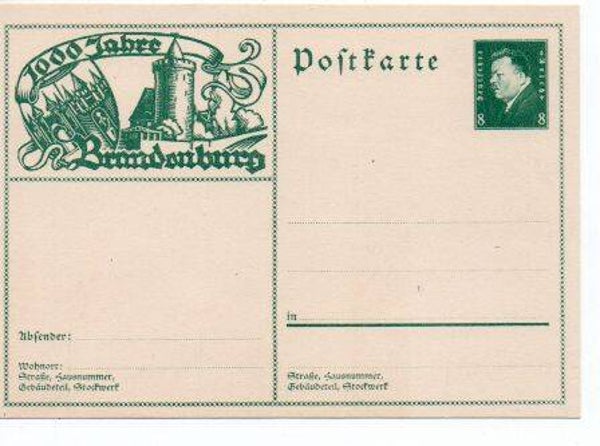 Deutsches Reich Bildpostkarte P188/ 02 ungebraucht/ *