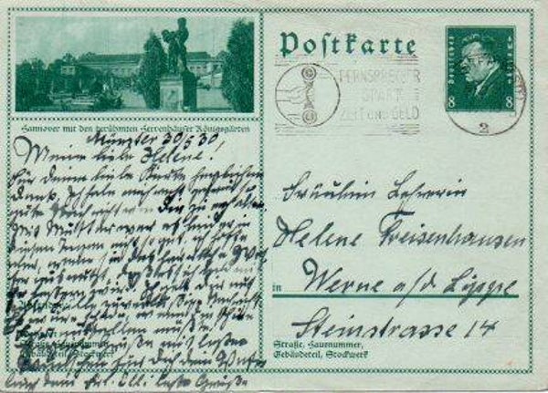 Deutsches Reich Bildpostkarte P189/ 025 gelaufen