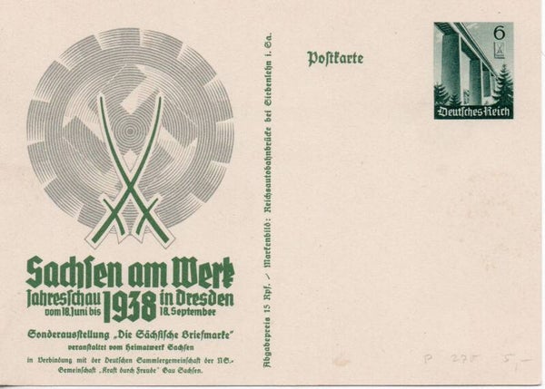 Deutsches Reich Ganzsache P270 ungebraucht/ *