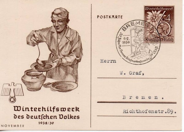 Deutsches Reich Ganzsache P274/02 mit SST gelaufen/ o
