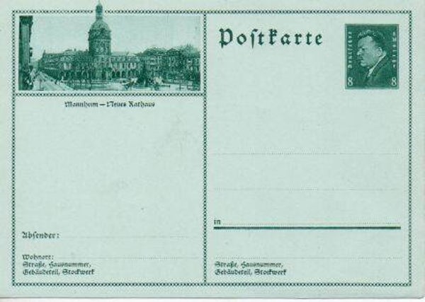 Deutsches Reich Bildpostkarte P189/ 038 ungebraucht/ *