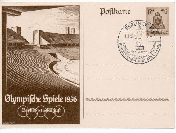 Deutsches Reich Ganzsache P259 mit SST gestempelt/ o