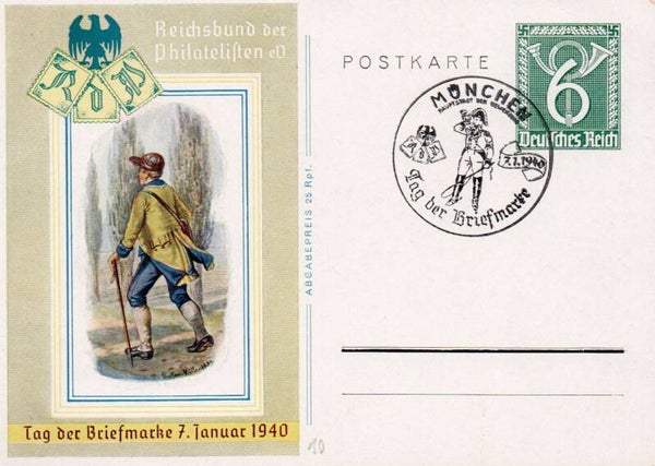 Deutsches Reich Ganzsache P289 mit SST gestempelt/ o