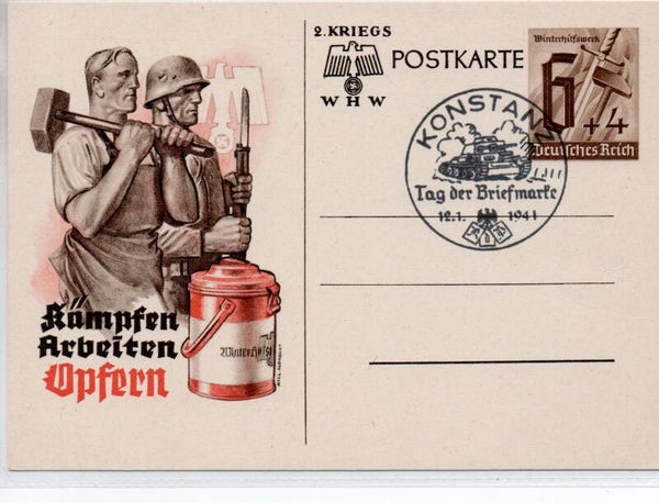 Deutsches Reich Ganzsache P291a mit SST gestempelt/ o