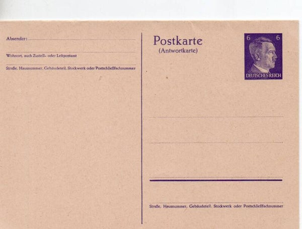 Deutsches Reich Ganzsache P302 ungebraucht/ *