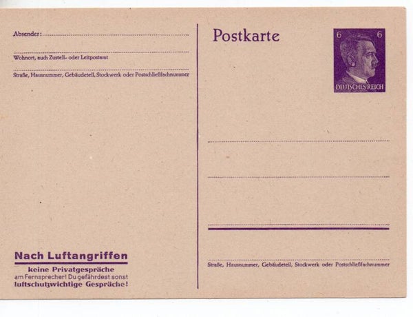 Deutsches Reich Ganzsache P312a/06 ungebraucht/ *