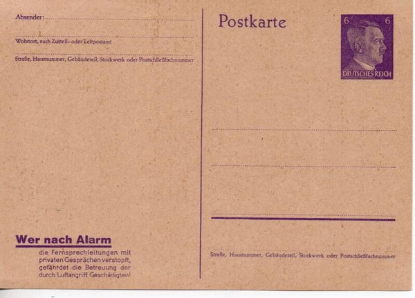 Deutsches Reich Ganzsache P312a/07 ungebraucht/ *